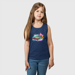 Майка детская хлопок My summer car Toyota Corolla E80, цвет: тёмно-синий — фото 2