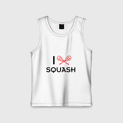 Детская майка I Love Squash