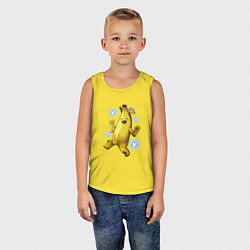 Майка детская хлопок Банан с В-баксами Фортнайт, цвет: желтый — фото 2