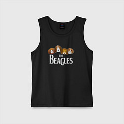 Майка детская хлопок Бигли, цвет: черный