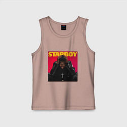 Майка детская хлопок The hills, цвет: пыльно-розовый