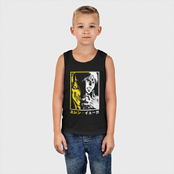 Майка детская хлопок Эрен Йегер Титан, цвет: черный — фото 2
