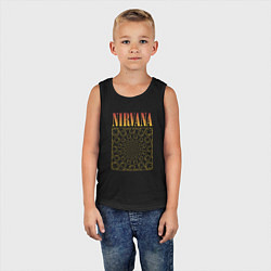 Майка детская хлопок Nirvana лого, цвет: черный — фото 2