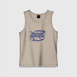 Майка детская хлопок New York - Y2K, цвет: миндальный