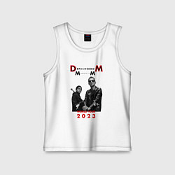 Майка детская хлопок Depeche Mode 2023 Memento Mori - Dave & Martin 03, цвет: белый