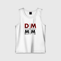 Майка детская хлопок Depeche Mode - Memento Mori Logo DM, цвет: белый