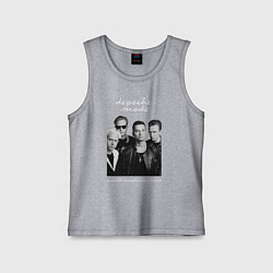 Майка детская хлопок Depeche Mode World Violation Tour Band, цвет: меланж