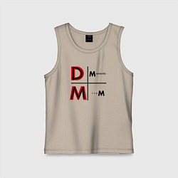 Майка детская хлопок Depeche Mode - Memento Mori Logo, цвет: миндальный
