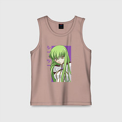 Майка детская хлопок СС Код Гиас, цвет: пыльно-розовый