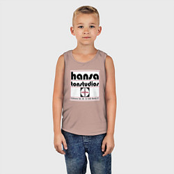 Майка детская хлопок Depeche Mode - Hansa tonstudios, цвет: пыльно-розовый — фото 2