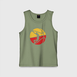 Детская майка Red yellow basketball