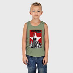 Майка детская хлопок Rage Against the Machine - group, цвет: авокадо — фото 2