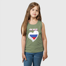 Майка детская хлопок 44 регион Костромская область, цвет: авокадо — фото 2