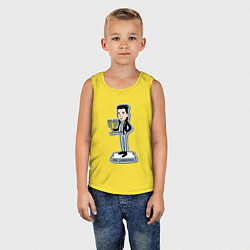 Майка детская хлопок Depeche Mode - Dave Gahanukkah, цвет: желтый — фото 2