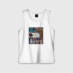 Майка детская хлопок Bring Me the Horizon - music, цвет: белый