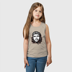 Майка детская хлопок Че Гевара портрет, цвет: миндальный — фото 2
