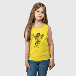 Майка детская хлопок Жирафёнок, цвет: желтый — фото 2