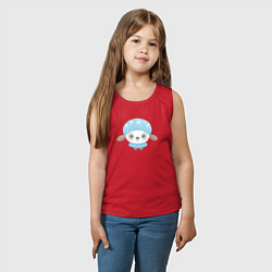 Майка детская хлопок Маленькая овечка, цвет: красный — фото 2