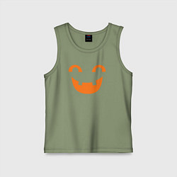 Майка детская хлопок Orange smile, цвет: авокадо