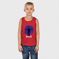 Майка детская хлопок Depeche Mode - Dave in devotional tour, цвет: красный — фото 2