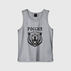 Детская майка Медведь Россия