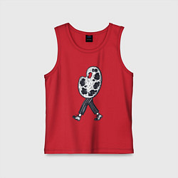 Майка детская хлопок Человек палитра, цвет: красный