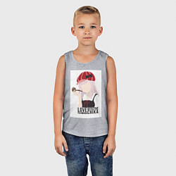 Майка детская хлопок Госпожа Кагуя Тика Фудзивара, цвет: меланж — фото 2