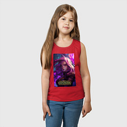 Майка детская хлопок League of Legends Kaisa Kda, цвет: красный — фото 2