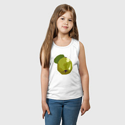 Майка детская хлопок Айва и звезды - пиксельное, цвет: белый — фото 2