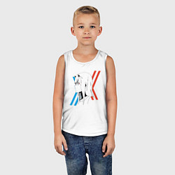 Майка детская хлопок Франкс Зеро Ту, цвет: белый — фото 2