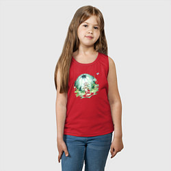 Майка детская хлопок Нахида из Геншин Импакт, цвет: красный — фото 2