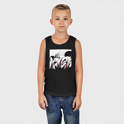 Майка детская хлопок Магия и мускулы Ланс Краун, цвет: черный — фото 2