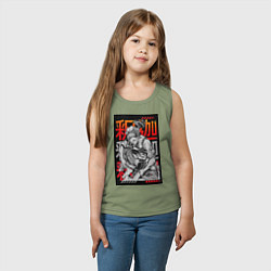 Майка детская хлопок Повесть о конце света Будда Древнеиндийский бог, цвет: авокадо — фото 2