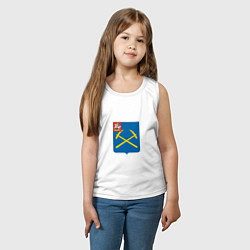 Майка детская хлопок Герб Подольск, цвет: белый — фото 2