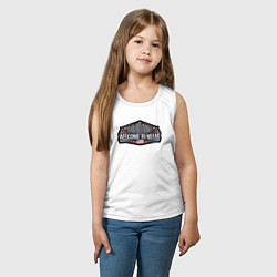 Майка детская хлопок Добро пожаловать в Майами, цвет: белый — фото 2