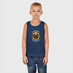 Майка детская хлопок Гуль из fallout, цвет: тёмно-синий — фото 2