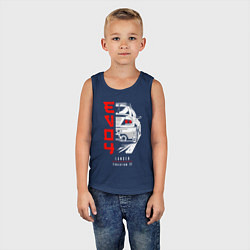 Майка детская хлопок Mitsubishi Lancer - Evolution 4, цвет: тёмно-синий — фото 2