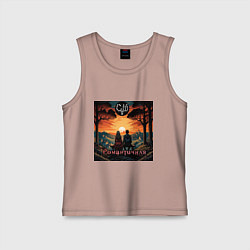 Майка детская хлопок Романтичная - Скелеты в шкафу, цвет: пыльно-розовый