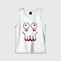 Майка детская хлопок John Zoidberg Face, цвет: белый