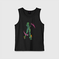 Майка детская хлопок Slimegirl, цвет: черный