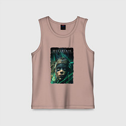 Майка детская хлопок Senua - Game Hellblade, цвет: пыльно-розовый