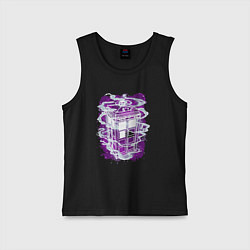 Детская майка Tardis violet