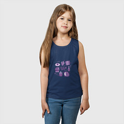 Майка детская хлопок Магия, цвет: тёмно-синий — фото 2