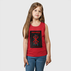 Майка детская хлопок Berserk volume 1, цвет: красный — фото 2