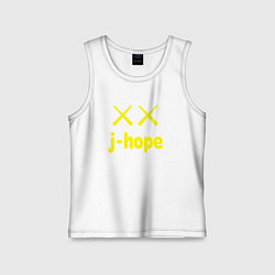 Майка детская хлопок BTS j-hope, цвет: белый