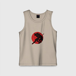 Майка детская хлопок Логотип Берсерка, цвет: миндальный