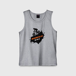 Майка детская хлопок Горный велик, цвет: меланж