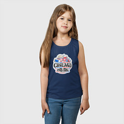 Майка детская хлопок В кинотеатре, цвет: тёмно-синий — фото 2
