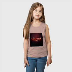 Майка детская хлопок Огненное имя Настя, цвет: пыльно-розовый — фото 2