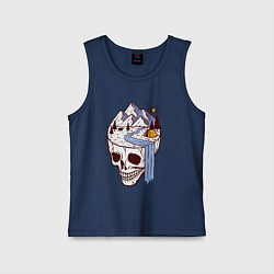 Майка детская хлопок Dead camper, цвет: тёмно-синий